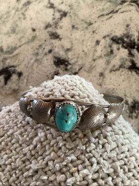 🔆BRACELET NATIVE AMERICAN MADE STERLING TU…